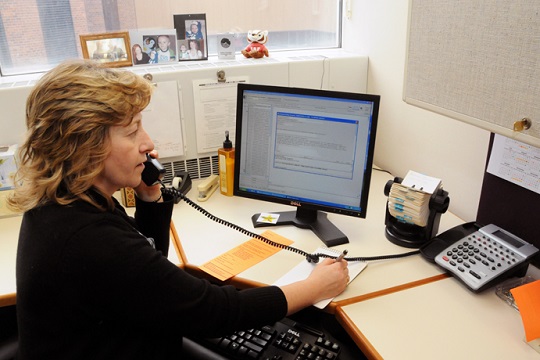 C-TraC Nurse on Phone with Patient