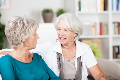 Older women talking