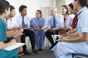 Doctors in meeting room